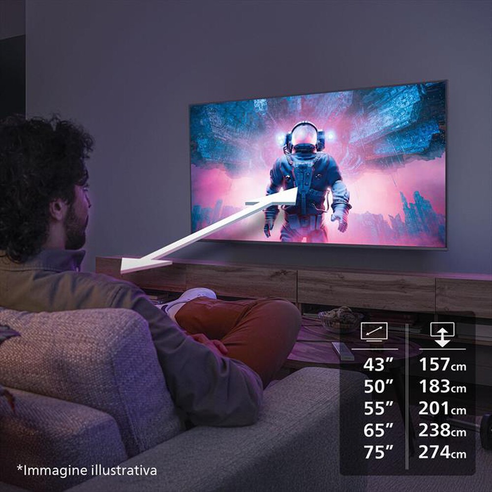 Immagine del prodotto PHILIPS - Smart QLED UHD 4K 43" 43PUS7810/12-Black