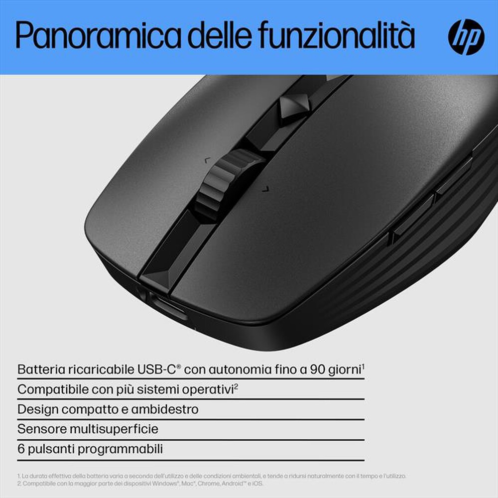 Immagine del prodotto HP - MOUSE RICARICABILE SILENT 710-Nero