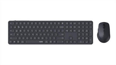 RAPOO - Multimode Wireless Blade Keyboard Full size 9810M-Grigio Scuro