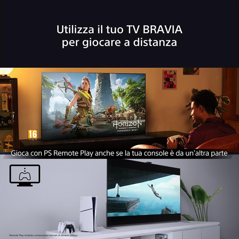 Immagine del prodotto SONY - Smart TV OLED 77" 4K K77XR8APAEP 120Hz-Nero