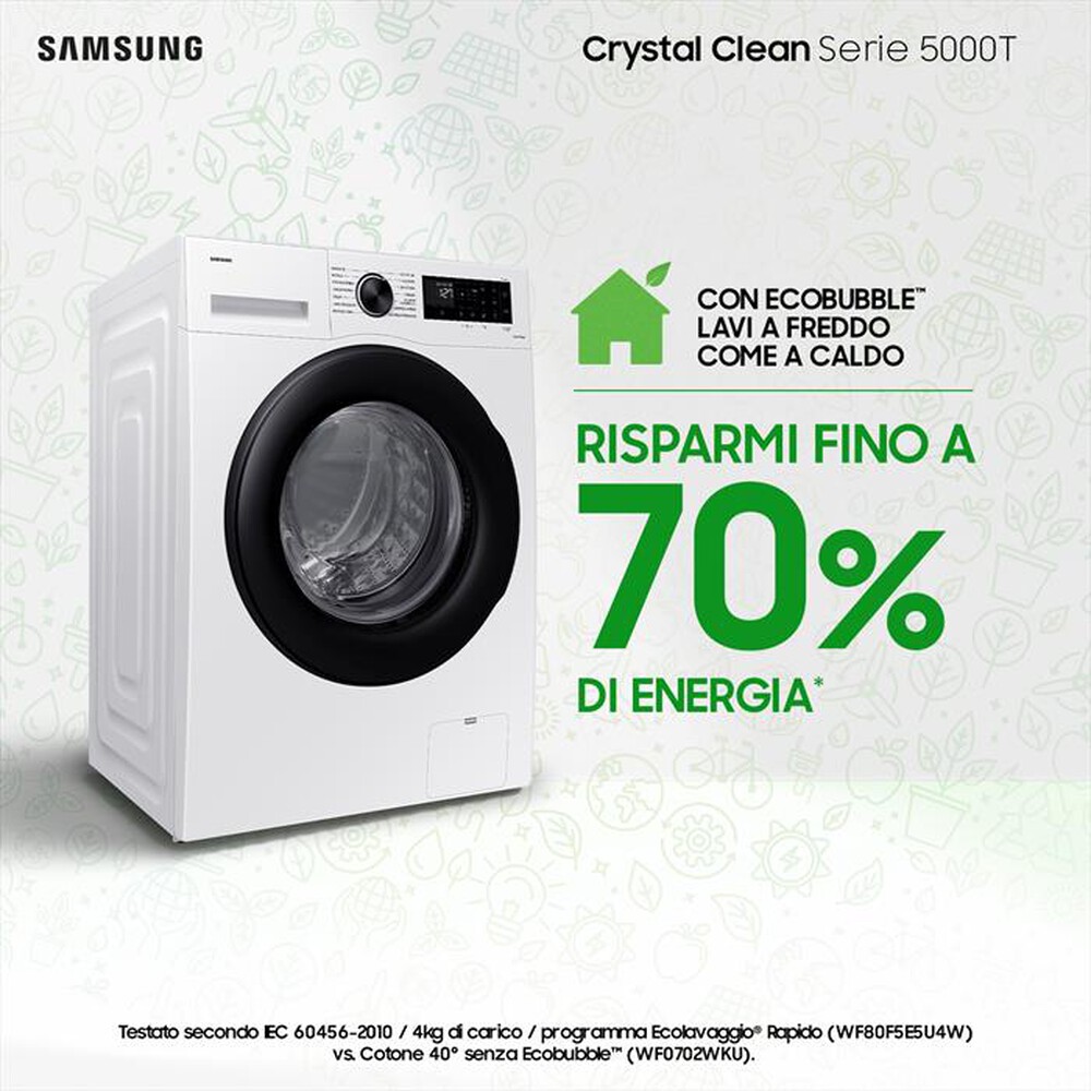 "SAMSUNG - Lavatrice WW80CGC04DAEET 8 Kg Classe A-bianco"
