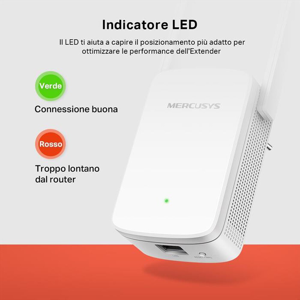 "MERCUSYS - AC1200 WI-FI RANGE EXTENDER-bianco"