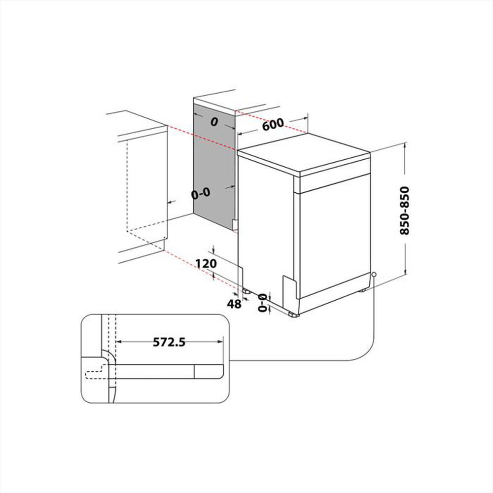Immagine del prodotto WHIRLPOOL - Lavastoviglie WFC 3C26 PF X Classe E 14 coperti