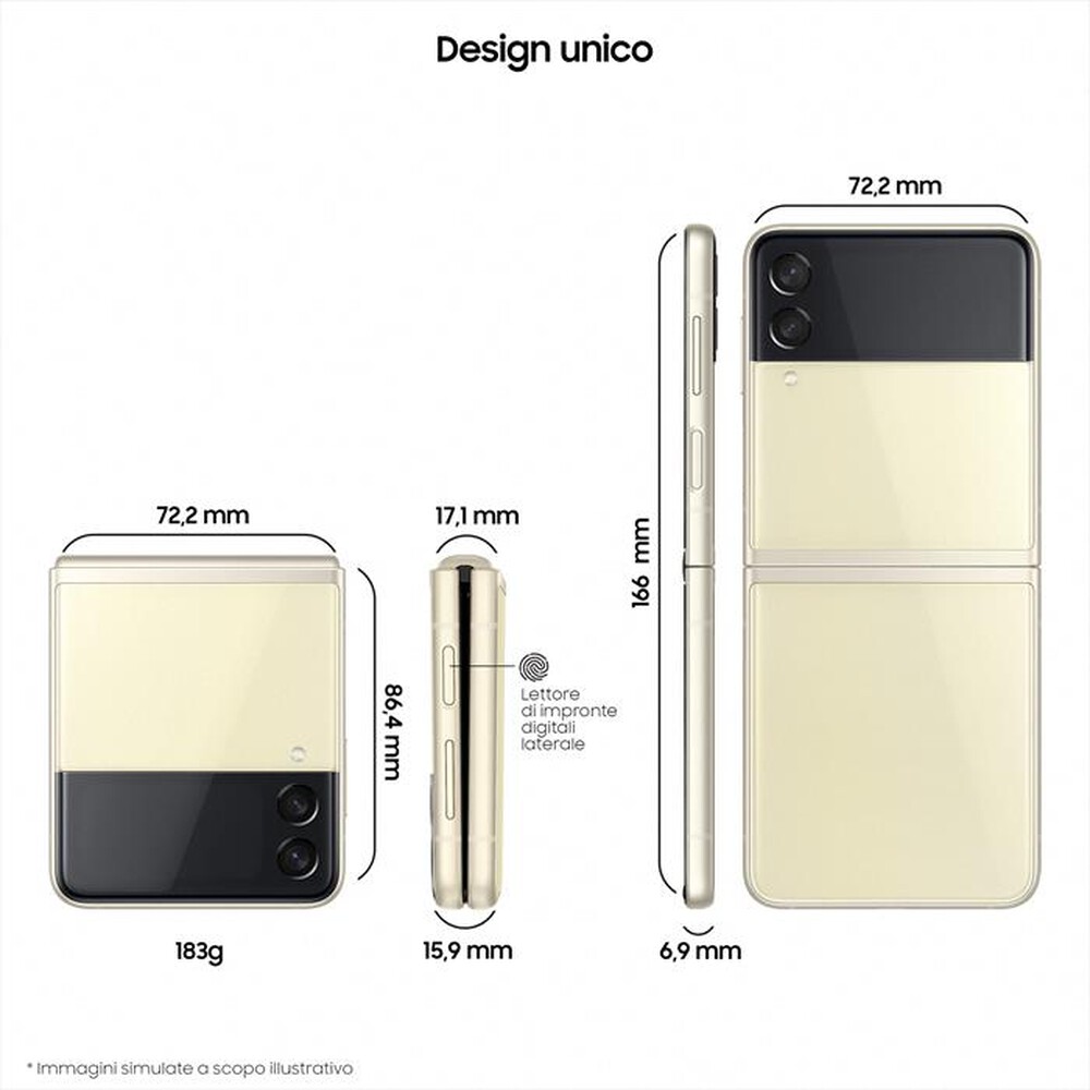 "SAMSUNG - GALAXY Z FLIP3 5G 256 GB-Cream"