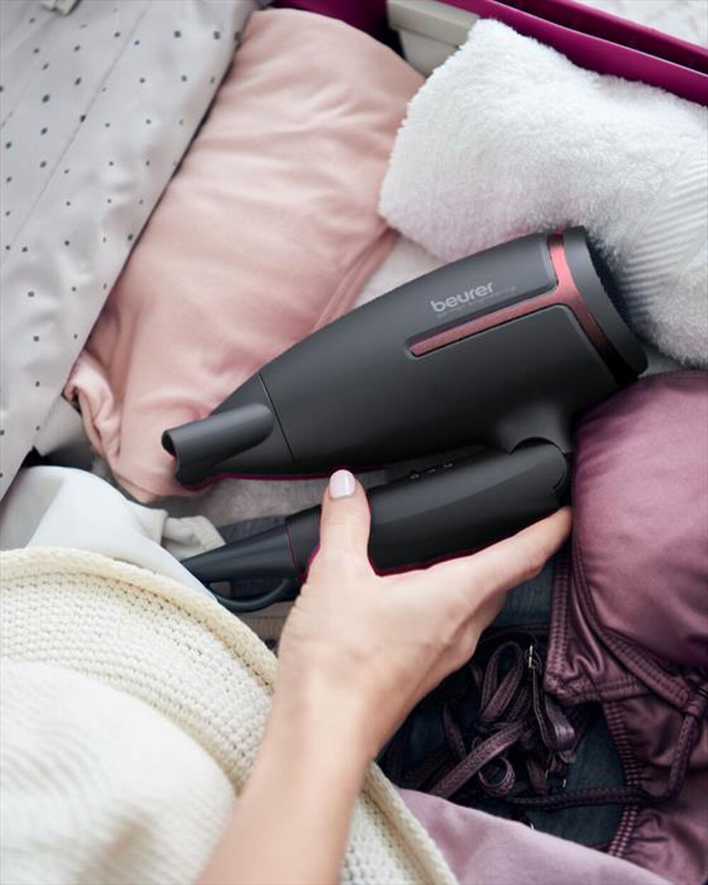 Immagine del prodotto BEURER - Asciugacapelli HC 25 LIMITED EDITION 2025-Nero e Bordeaux