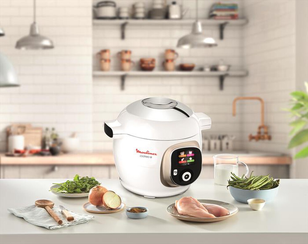 "MOULINEX - CE851A Cookeo + Multicooker-bianco e cromato"