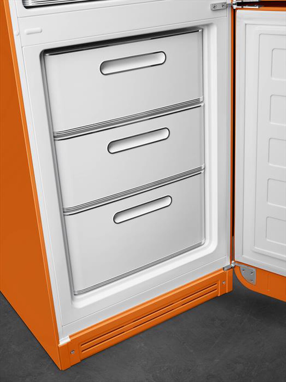 "SMEG - Frigorifero combinato FAB32ROR5 Classe D 350lt-Arancione"