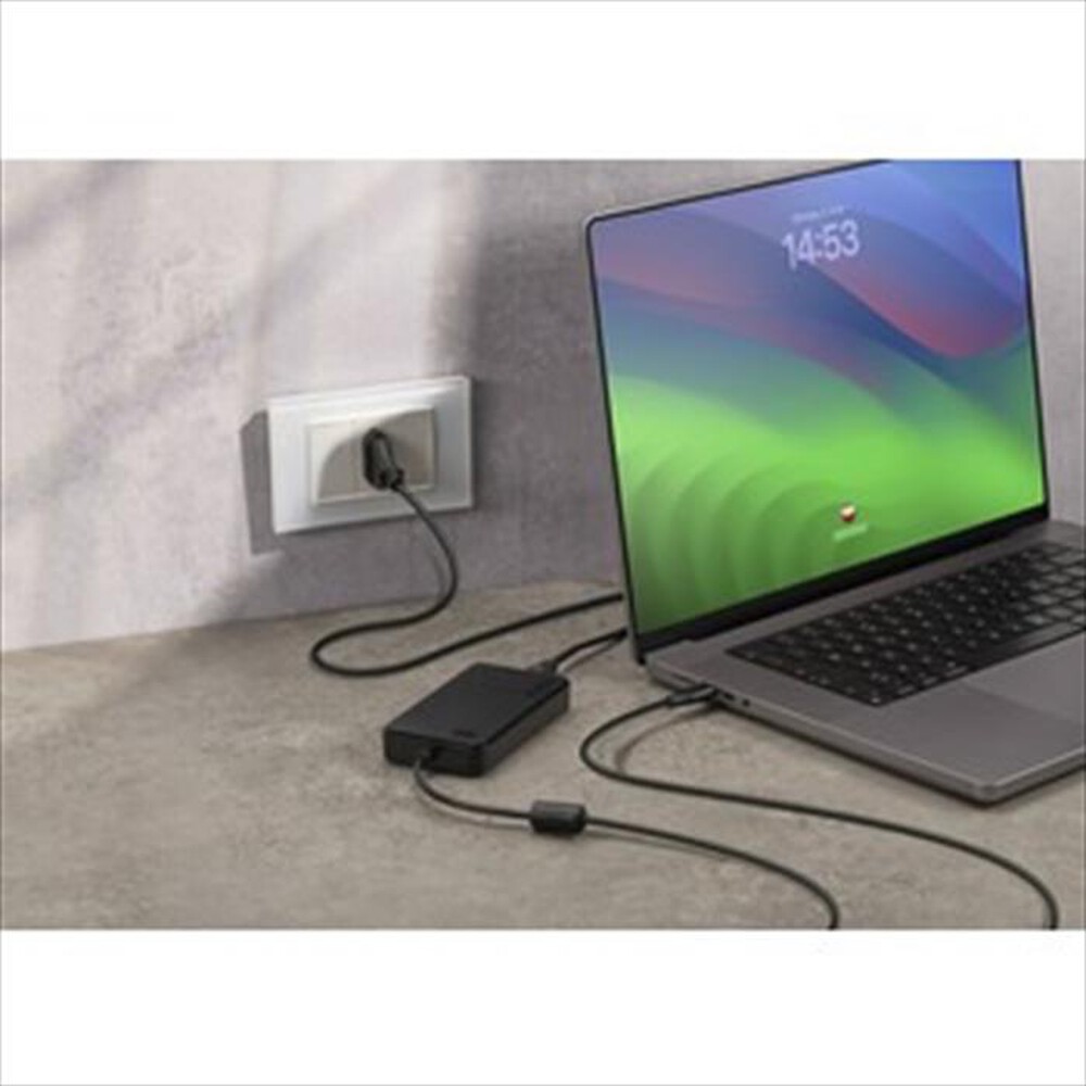 Immagine del prodotto CELLULARLINE - Caricabatterie GaN+ 100W USB-C con cavo integrato-Bianco
