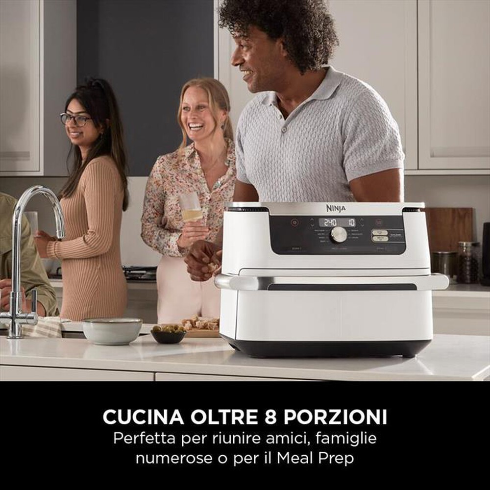 "NINJA - FRIGGITRICE AD ARIA FLEXDRAWER DA 10,4 L-Bianco"