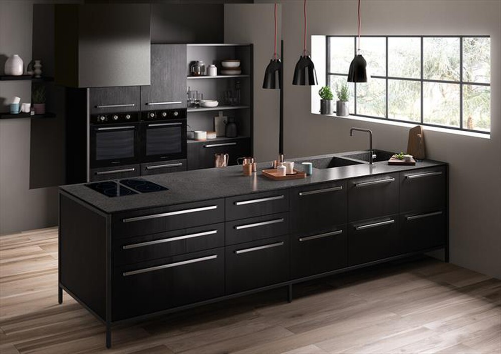 "GLEM GAS - Forno elettrico GFX92BK-S6-Nero Lucido"