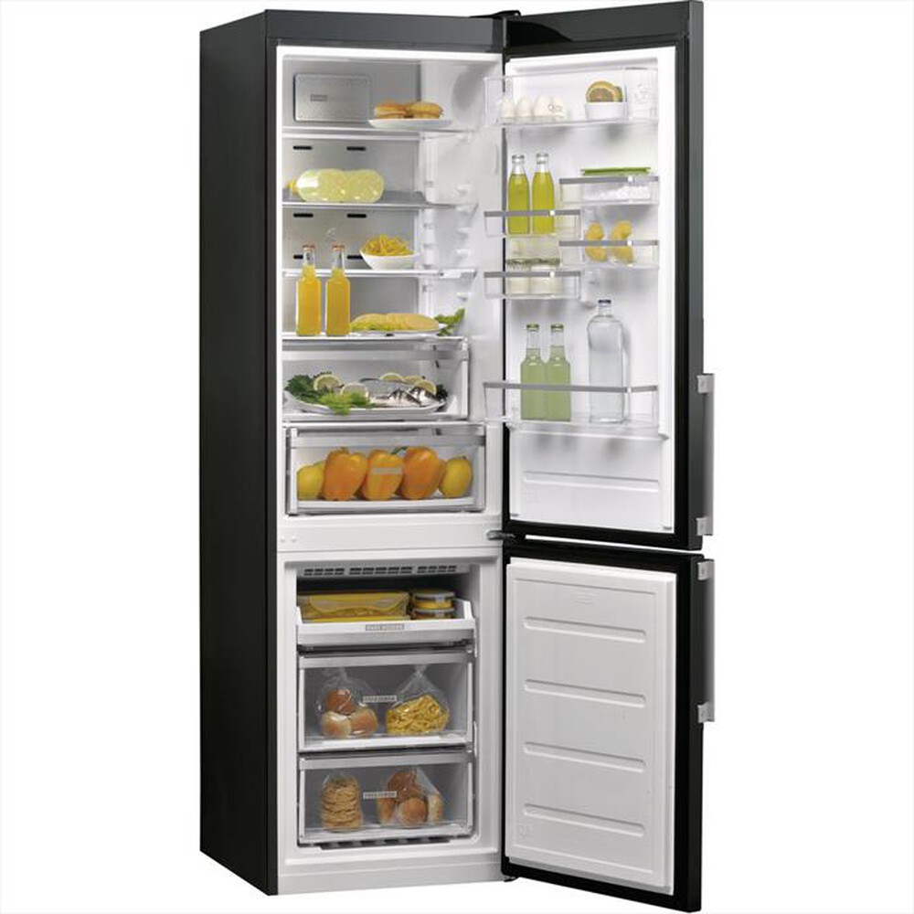 "WHIRLPOOL - Frigorifero combinato W9 931D KS H Classe D 388lt-Nero"