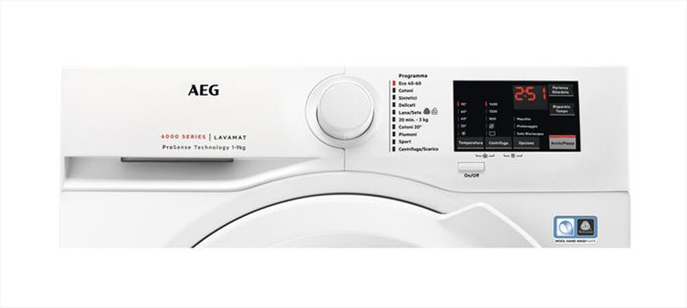 "AEG - Lavatrice L6FBI945 9 Kg Classe A-Bianco"