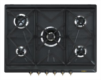 SMEG - Piano cottura a gas SRV876AOGH 5 fuochi 68,5cm-Antracite