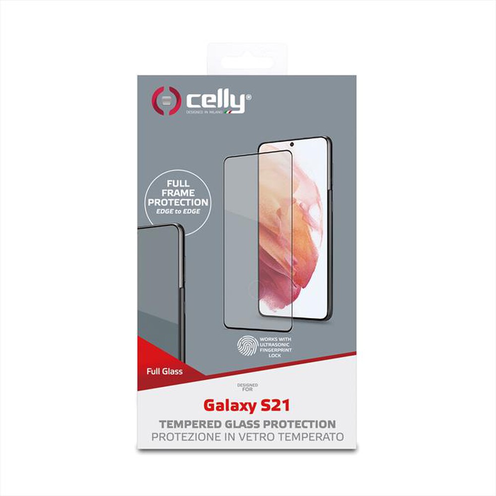 "CELLY - FULLGLASS993BK - VETRO PROTETTIVO GALAXY S21 5G-TRASPARENTE/VETRO TEMPERATO"