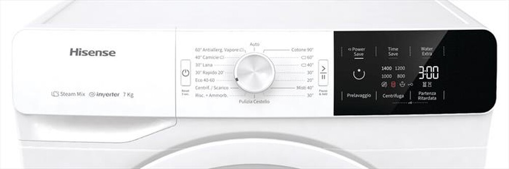"HISENSE - Lavatrice WFGE70141VM/S 7 Kg Classe B-Bianco"