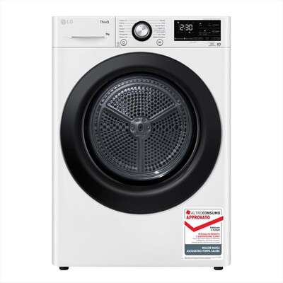 LG - Asciugatrice RH90V9AVBN 9 Kg Classe A+++-Bianca