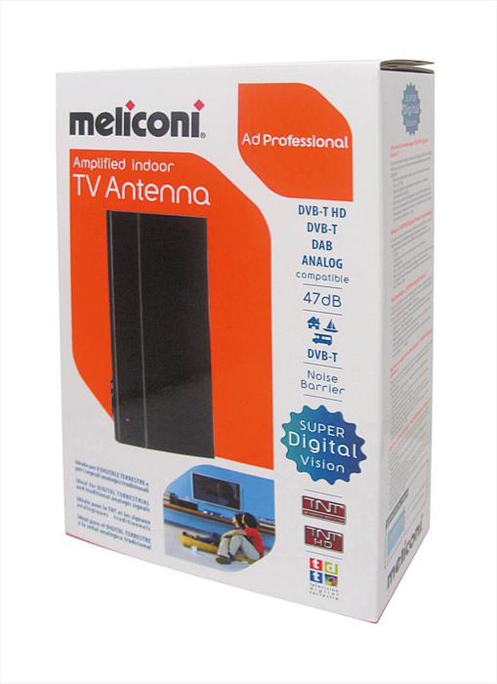 "MELICONI - AD PROFESSIONAL - ANTENNA DIGITALE 47 DB EUP-Nero"