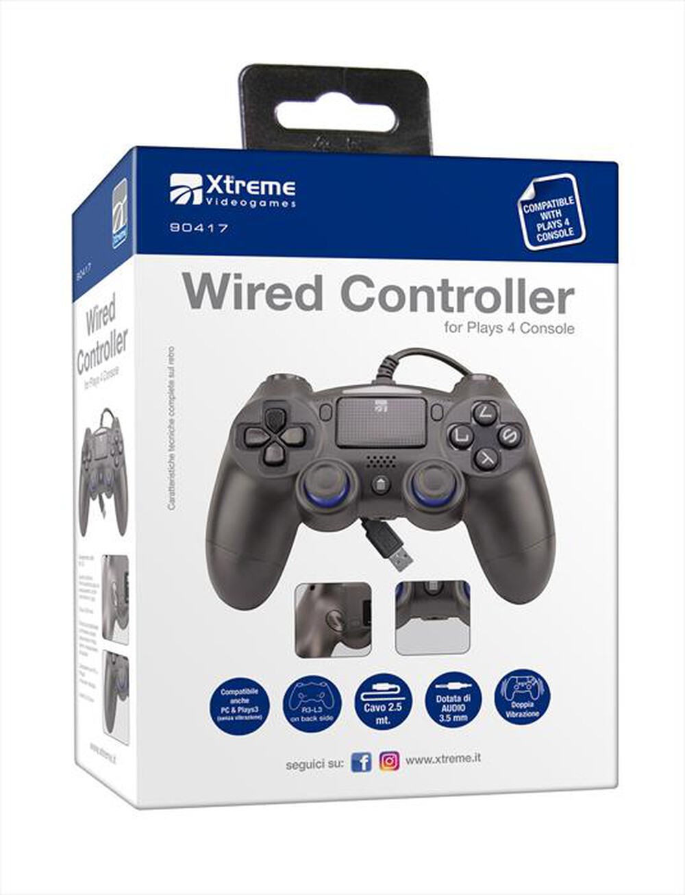 "XTREME - WIRED CONTROLLER-NERO"