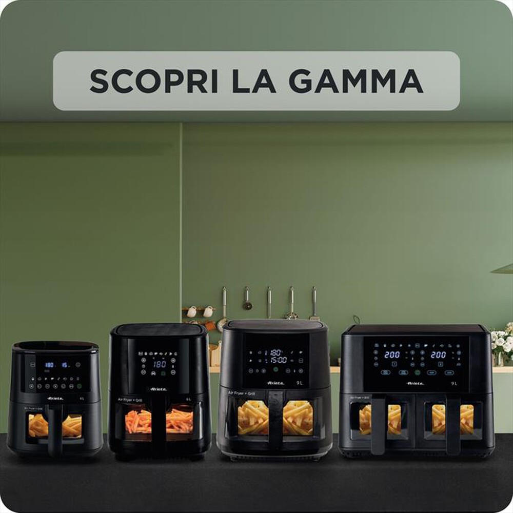 Immagine del prodotto ARIETE - Friggitrice ad aria doppia 4631 9L 2400W-Nero