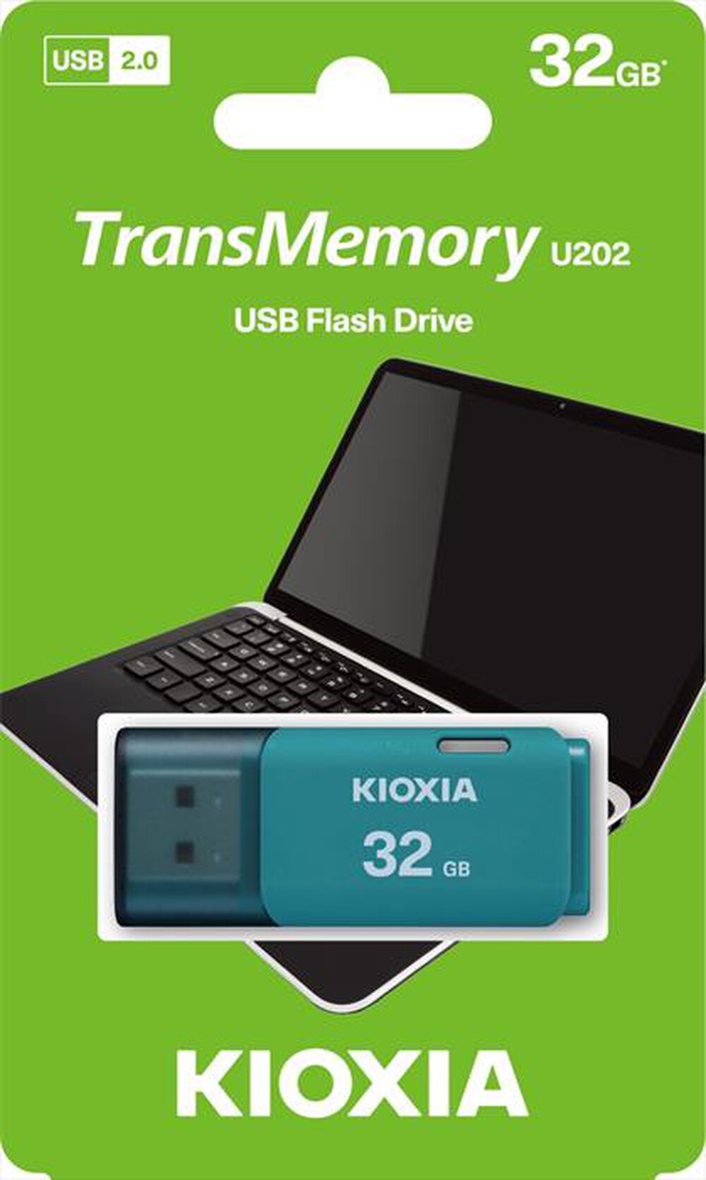 "KIOXIA - CHIAVETTA USB U202 HAYABUSA 2.0 32GB-Bianco"