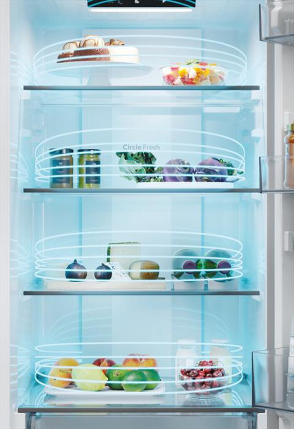 Immagine del prodotto CANDY - Frigorifero combinato CNCQ2T518EX Classe E 279 lt-Acciaio inox