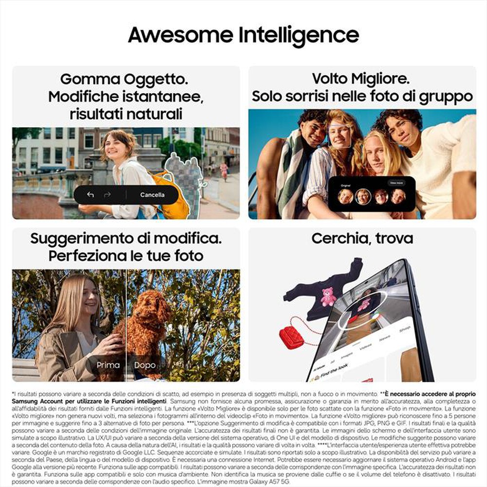 Immagine del prodotto SAMSUNG - Smartphone Galaxy A57 5G 256GB-Awesome Lilac