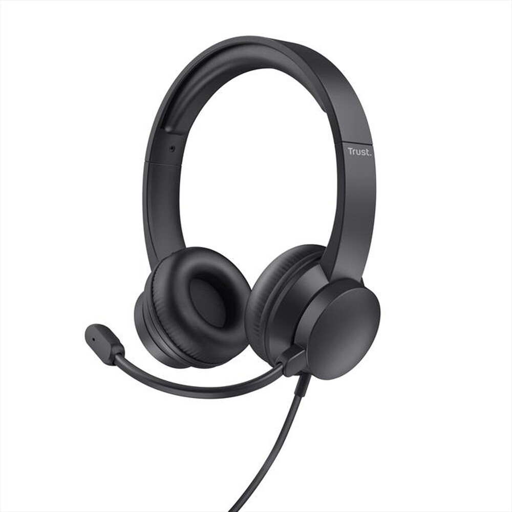 "TRUST - Cuffie on-ear USB per PC HS-201-Black"
