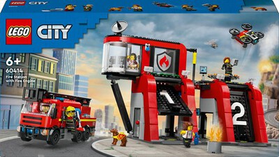 LEGO - CITY Fire Caserma dei pompieri e autopompa 60414
