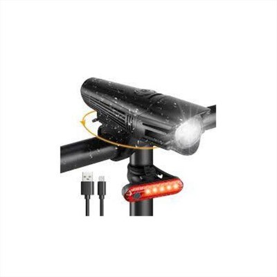 NEWRBAN - Luce USB per bici e monopattino NEWMLIGHTUSBK-Nero