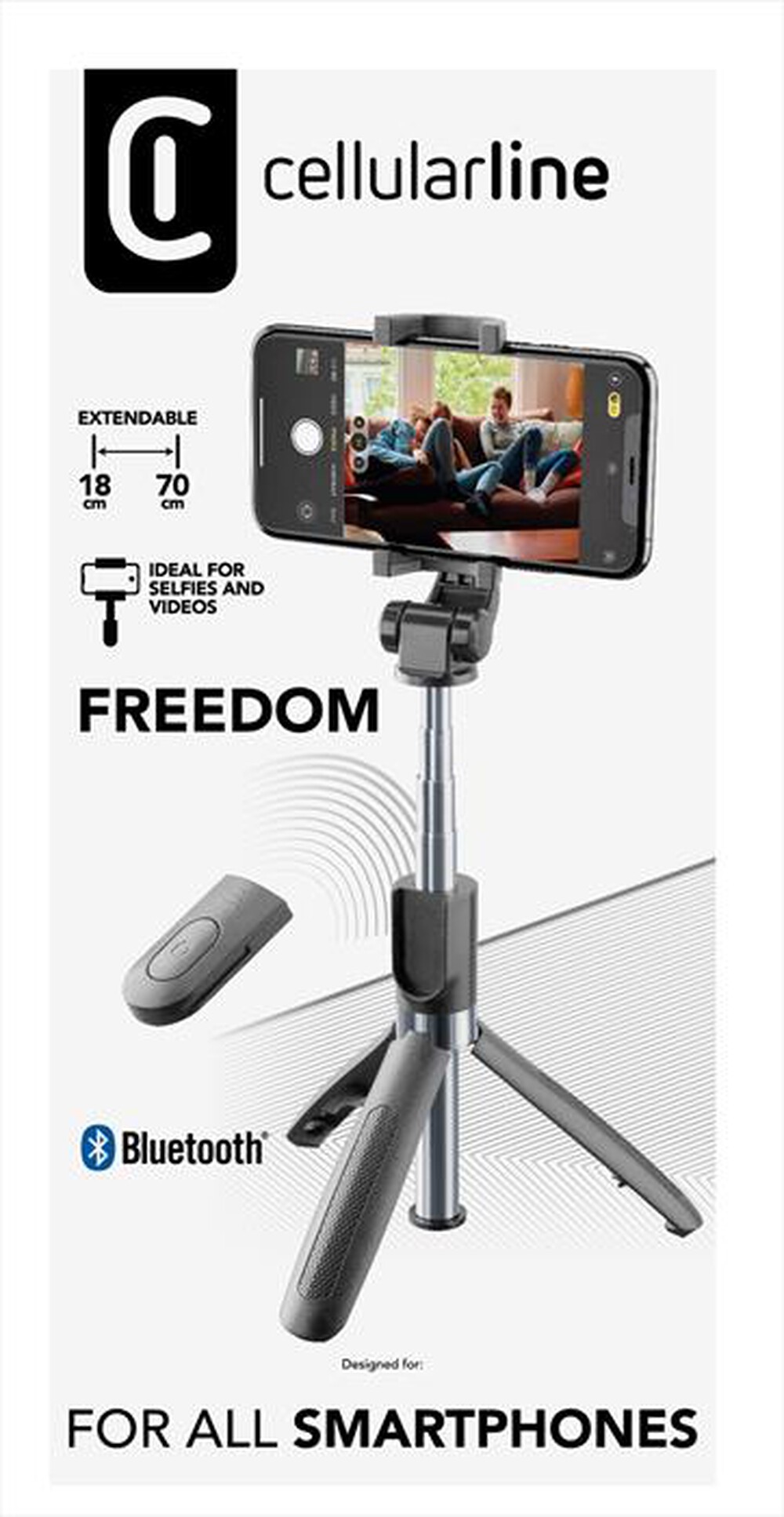 Immagine del prodotto CELLULARLINE - BTSELFIESTICKFREEK-Nero