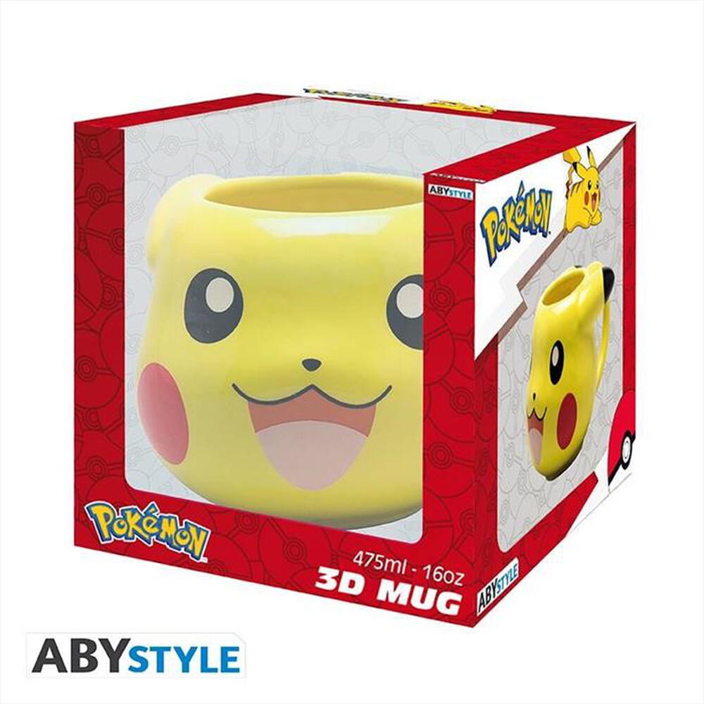 "ABYSSE - POKEMON - Tazza 3D 475ml - Pikachu-Giallo"