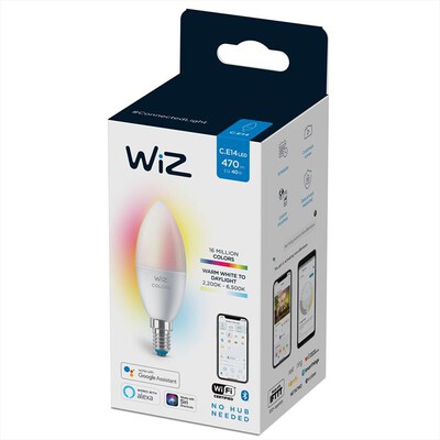 PHILIPS - WIZ COLOR CANDELA SMERIGLIATA 40W E14-White