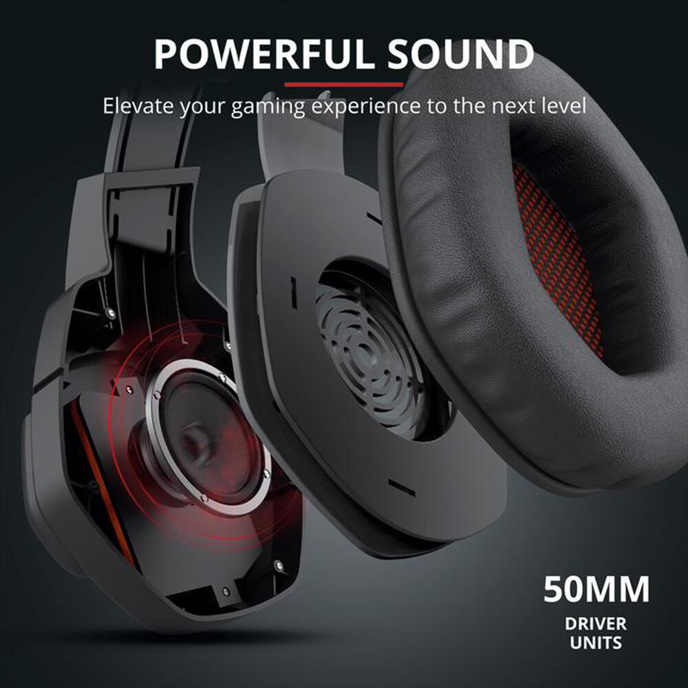 "TRUST - GXT448 NIXXO ILLUMINATED HEADSET-Black/Red"
