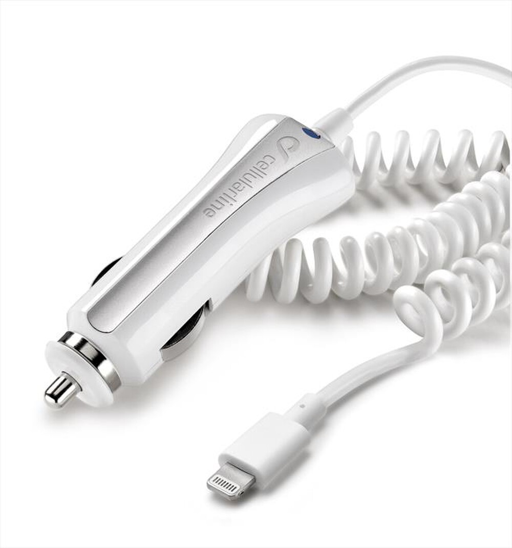 "CELLULARLINE - CAR CHARGER MADE FOR IPHONE 5-Bianco"