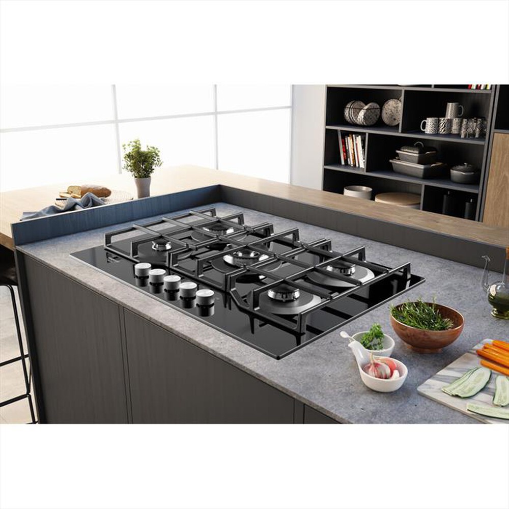 "HOTPOINT ARISTON - Piano cottura a gas HAGS 72F/BK HOB OA 5 fuochi"