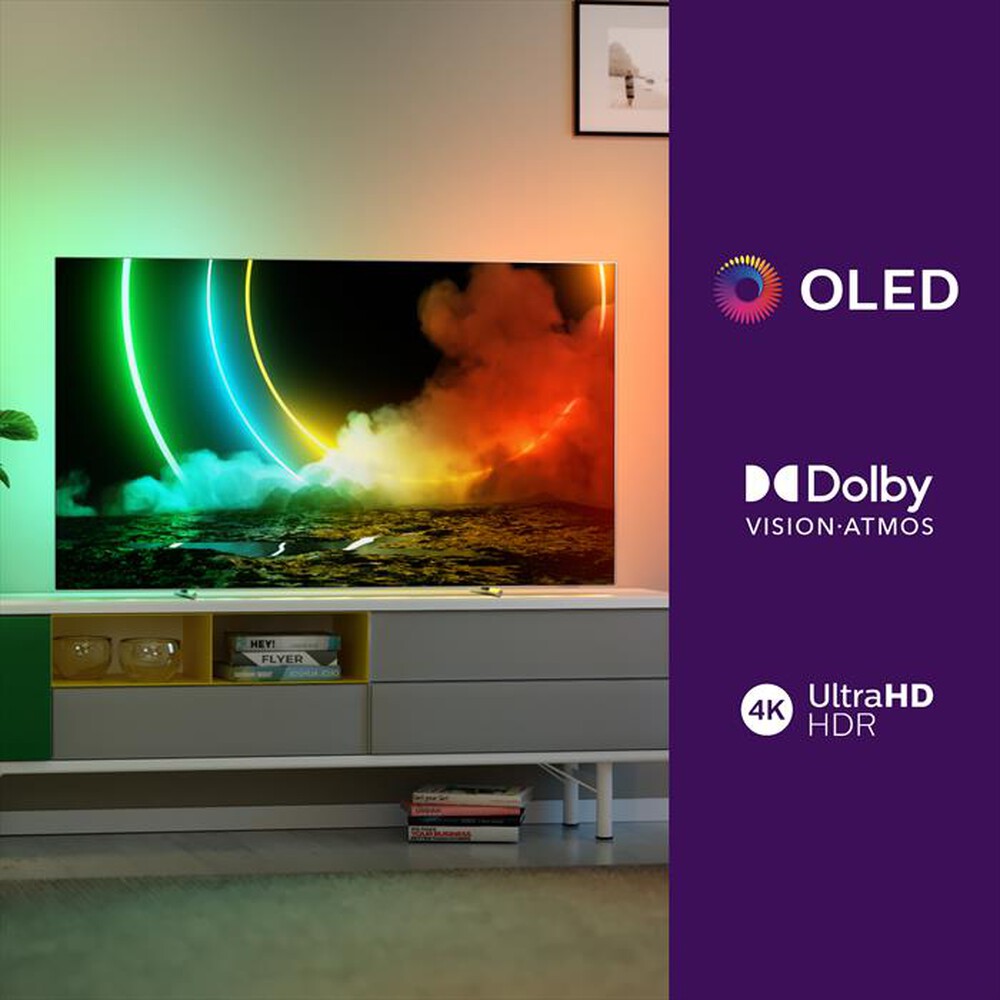 "PHILIPS - SMART TV OLED AMBILIGHT 4K 65\" 65OLED706/12-Black"