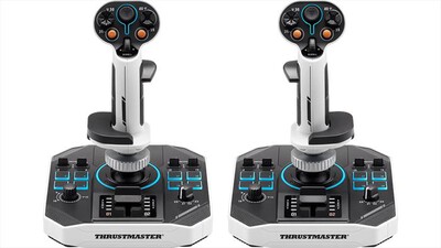 THRUSTMASTER - SIMULATORE DI VOLO SOL-R 2 HOSAS SPACE SIM DUO-Bianco / Nero
