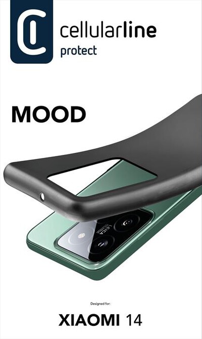 CELLULARLINE - Custodia Back MOODXIAOMI14K per Xiaomi 14-Nero