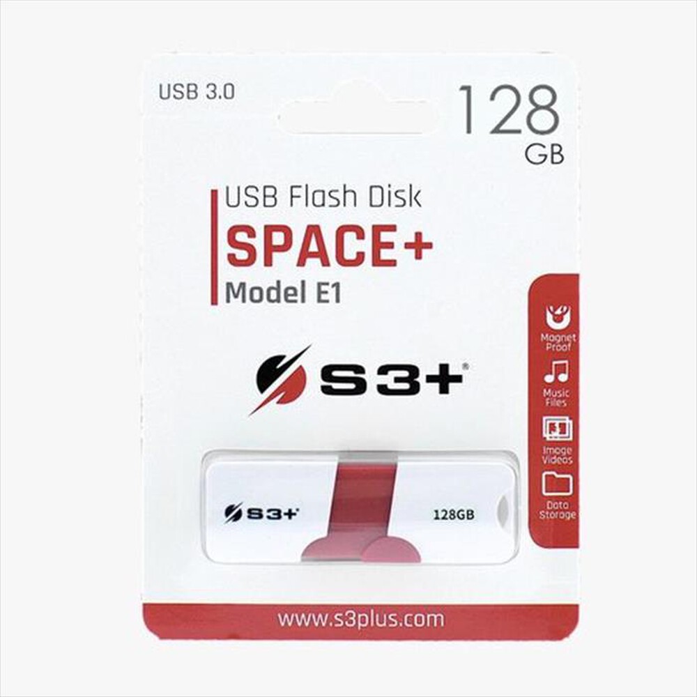 "S3+ - S3PD3003128BK-R-Bianco/Rosso"