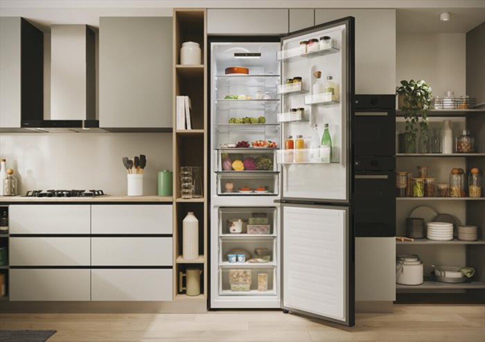 "CANDY - Frigorifero combinato CNCQ2T620EB Classe E 409 lt-Black"