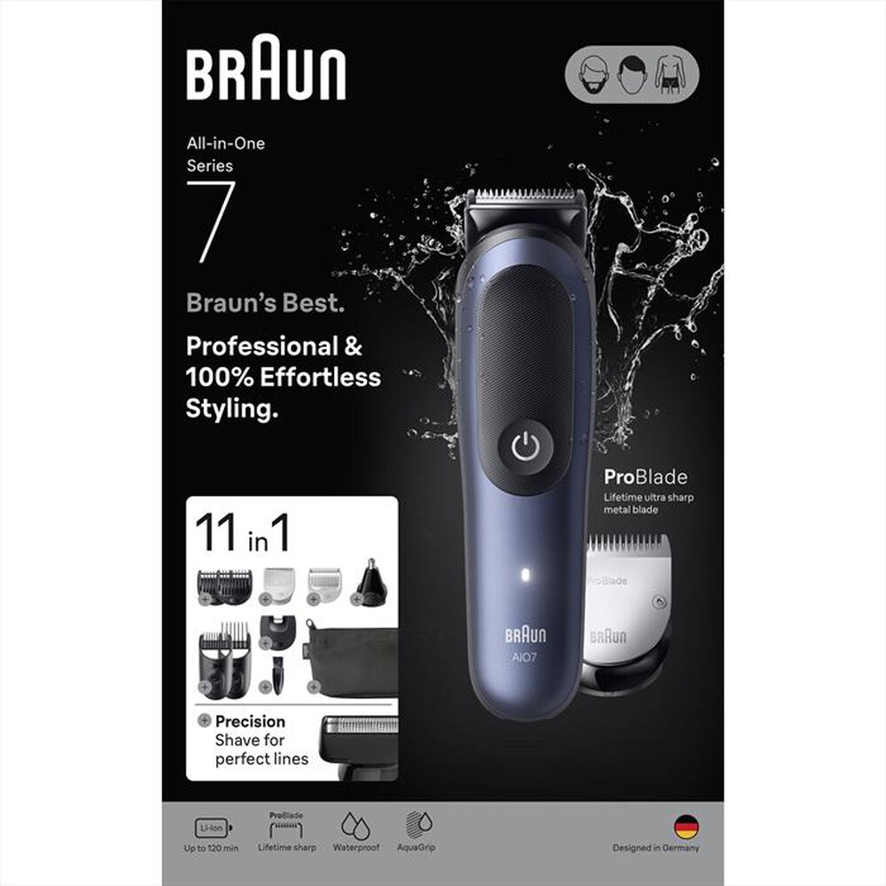 Immagine del prodotto BRAUN - Rasoio AIO 7540-BLU