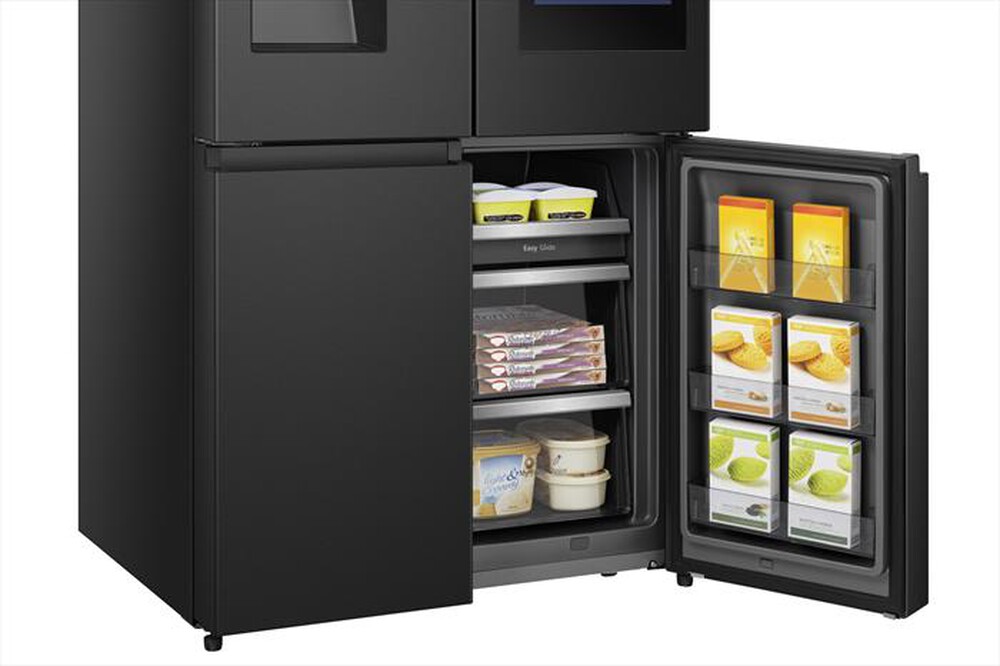 "HISENSE - Frigorifero 4 porte RQ760N4IFE Classe E 585 lt-Black Inox"