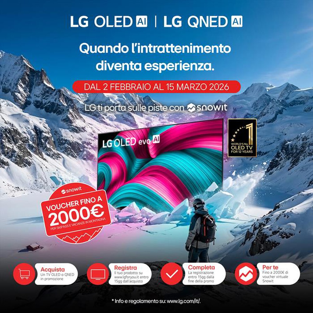 Immagine del prodotto LG - Smart TV OLED evo AI UHD 4K 65" OLED65G56LS-Silver