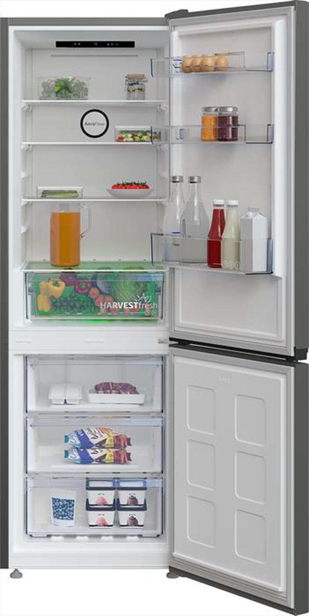 "BEKO - Frigorifero combinato B5RCNA345HG1 Classe D 301 lt-Metal Grey"
