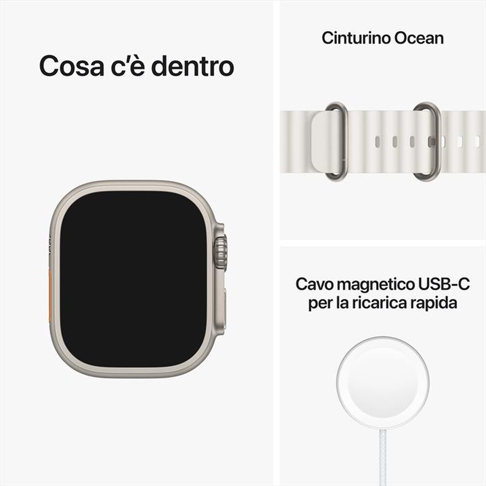 "APPLE - Watch Ultra GPS + Cellular 49mm-Ocean Bianco"