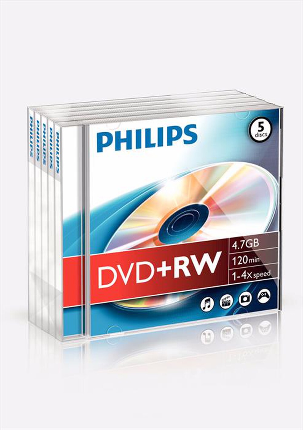 "M-Trading - DVD+RW4,7GB JEWEL-Argento"