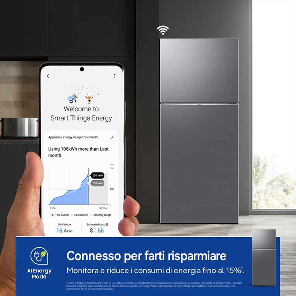 Immagine del prodotto SAMSUNG - Frigorifero 2 porte RT38CG6624S9ES Classe E 393 lt-METAL INOX