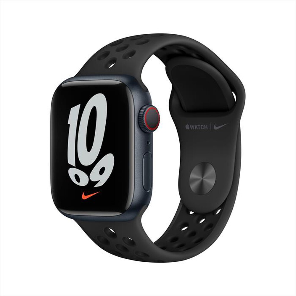 "APPLE - Apple Watch NIKE Series 7 GPS+Cellular 41mm Allu-Mezzanotte Sport AntraciteNero"