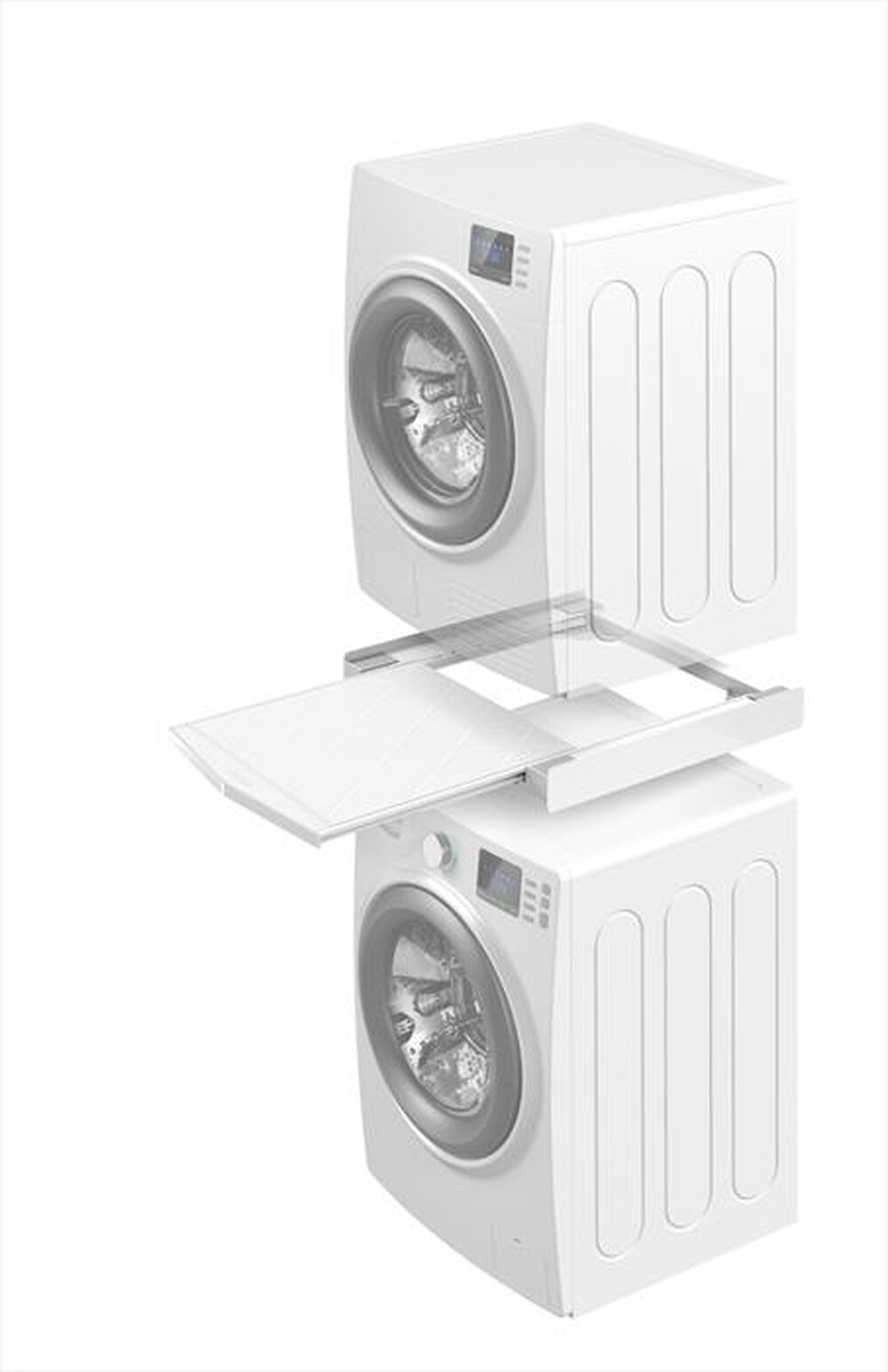 "MELICONI - TORRE SQUARE L60 Kit sovrapposizione universale-Tecnopolimero bianco"