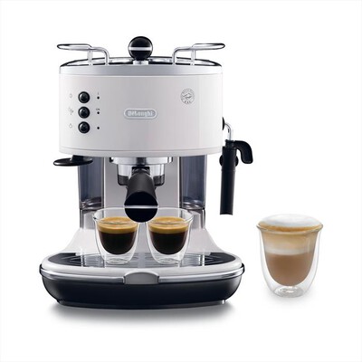 DE LONGHI - ICONA VINTAGE ECO 311.W MACCHINA DA CAFF&Egrave; MANUALE-bianco